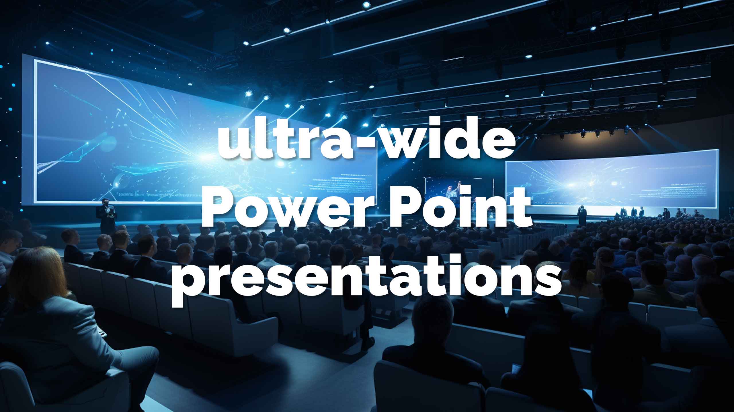 Ultra-wide Power Point presentations